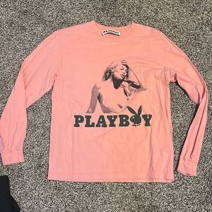 playboy t shirt long sleeve women’s size small